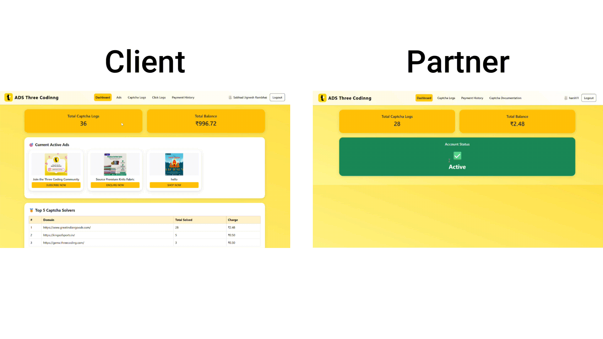 Ads Service image | Three coding